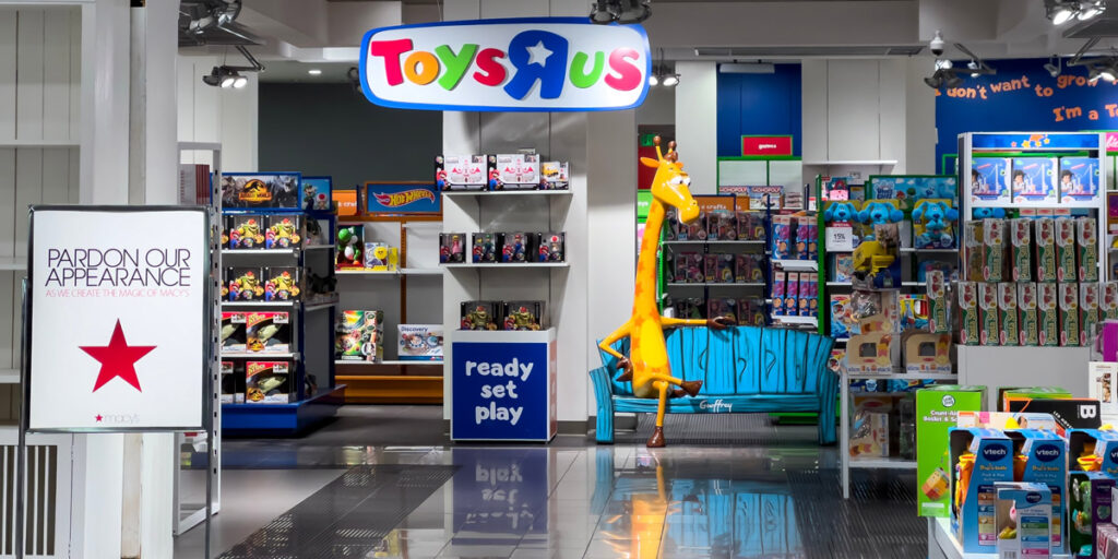 Toys r us within a Macy's - example of SWAS