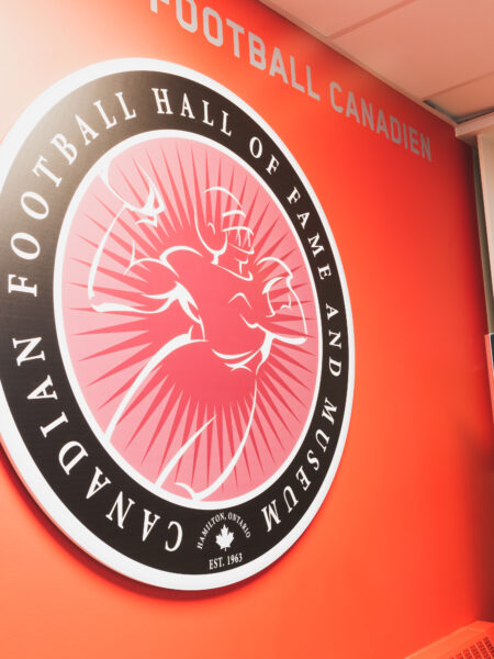 Canadian Football Hall of Fame Hamilton CFL Wall Graphic