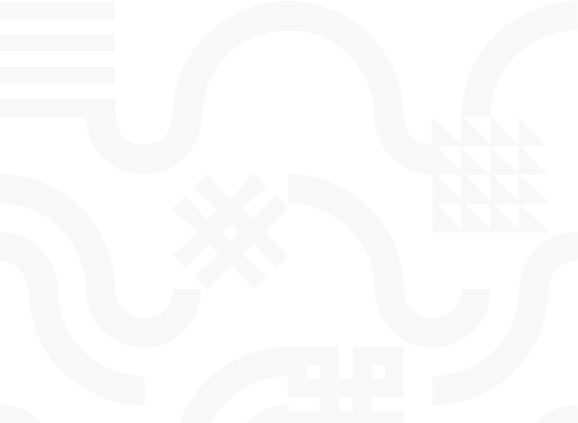 Subtle light gray abstract geometric shapes and lines faintly appear on a white background.