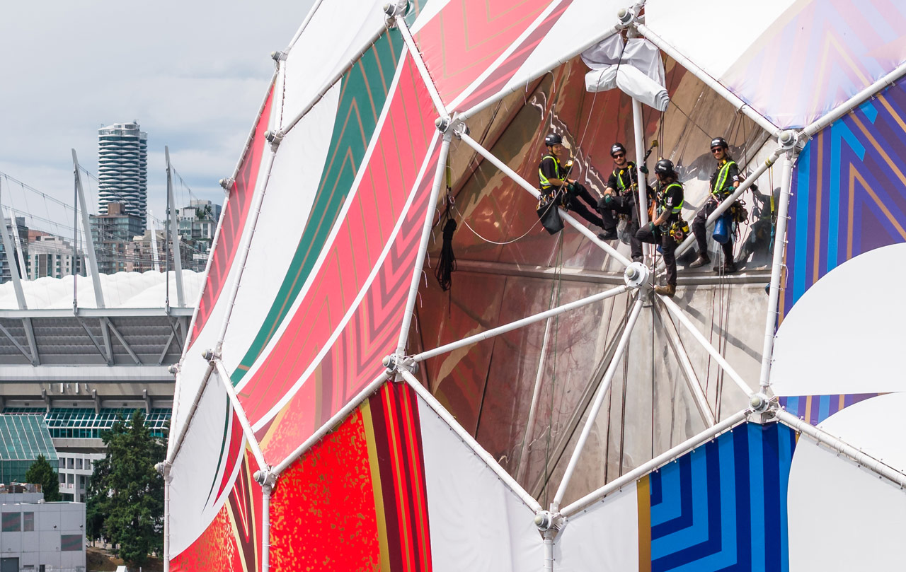 Science World FIFA '26 match game ball Installation